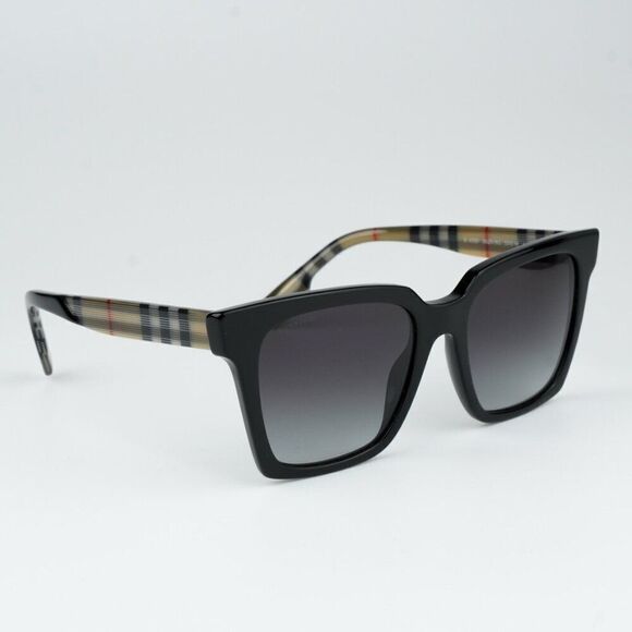 NEW Burberry BE4335 39298G Black Grey Square Women Sunglasses BE 4335 main image 8
